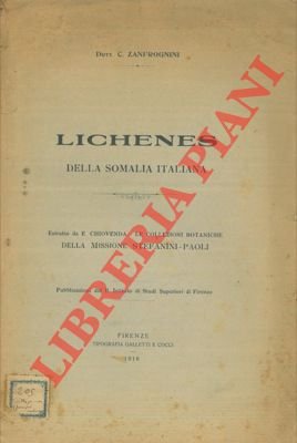 Lichenes della Somalia Italiana.