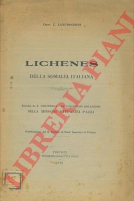 Lichenes della Somalia Italiana.