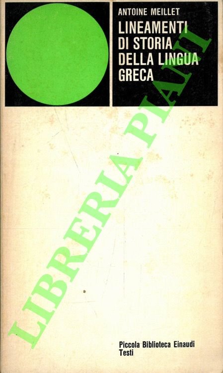 Lineamenti di storia della lingua greca.