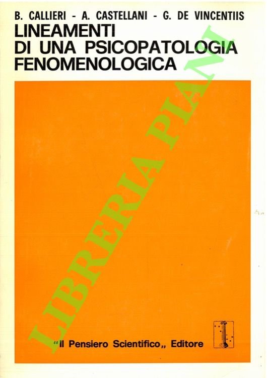 Lineamenti di una psicopatologia fenomenologica.