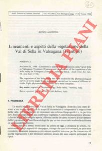 Lineamenti e aspetti della vegetazione della Val di Sella in …