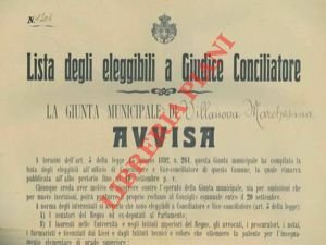 Lista per gli eleggibili a giudice conciliatore.