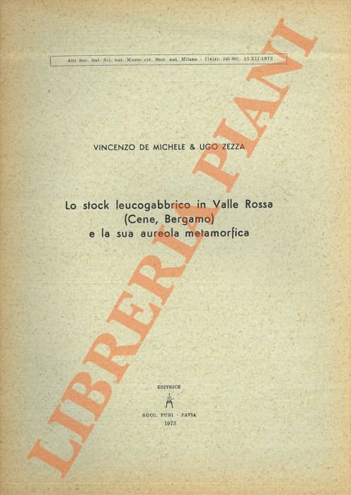 Lo stock leucogabbrico in Valle Rossa (Cene, Bergamo) e la …