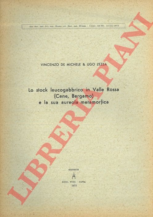 Lo stock leucogabbrico in Valle Rossa (Cene, Bergamo) e la …