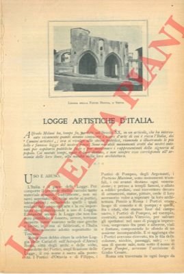 Logge artistiche d'Italia.