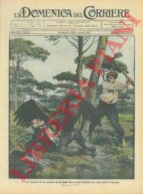 Lotta accanita tra un pescatore ed un'aquila che lo assalì …