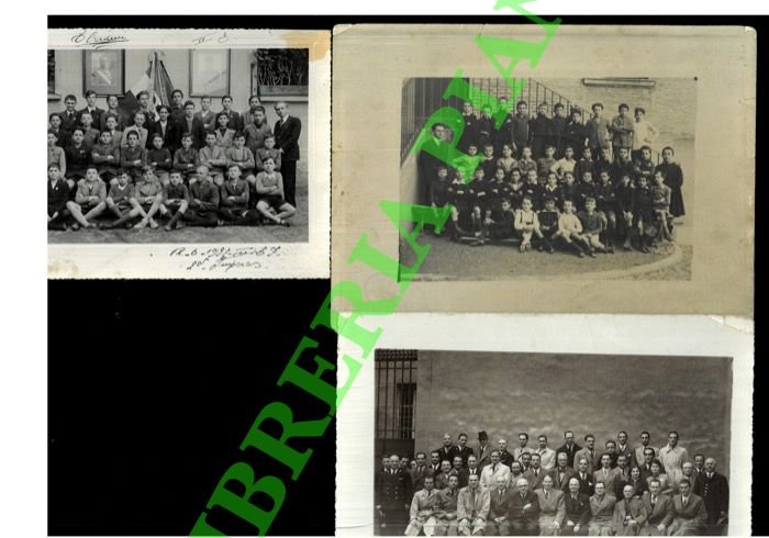 Lotto di quattro foto di scolaresche e/o gruppi di uomini, …