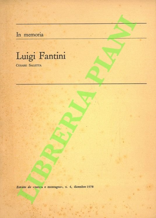 Luigi Fantini. In memoria.