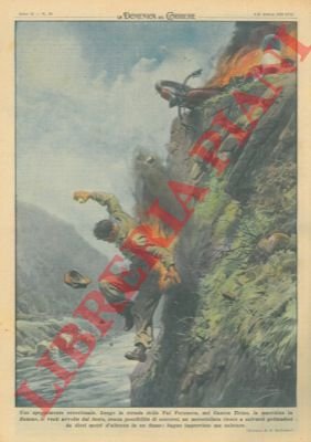 Lungo la strada della Val Verzasca, la macchina in fiamme, …