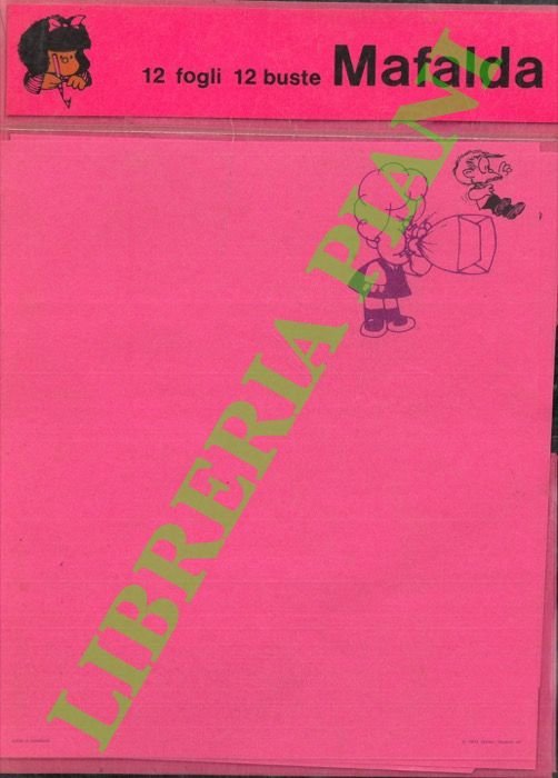Mafalda, 12 fogli 12 buste.