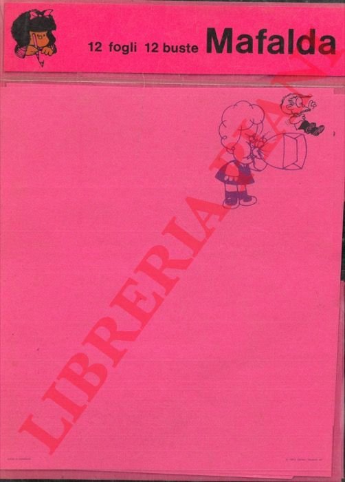 Mafalda, 12 fogli 12 buste.
