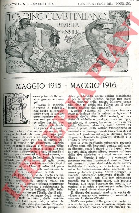 Maggio 1915 - maggio 1916.