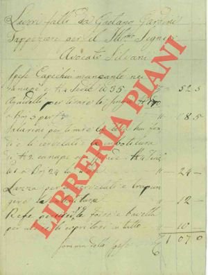 Manoscritti, 1840/60 circa.