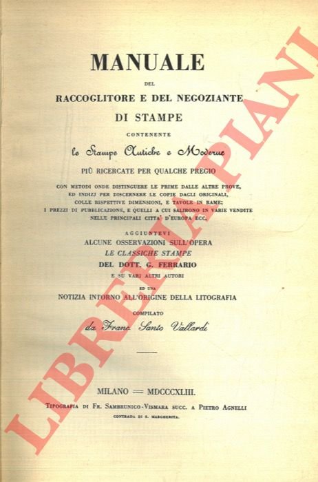 Manuale del raccoglitore e del negoziante di stampe contenente le … | Immagine Gallery 3