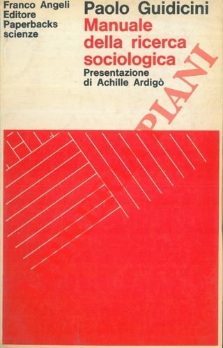 Manuale della ricerca sociologica.