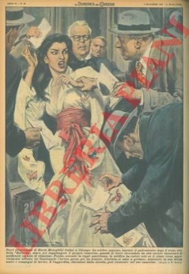 Maria Meneghini circondata da otto uscieri incaricati di notificarle un …