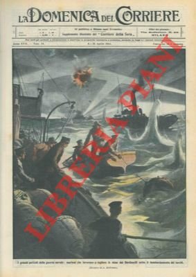 Marinai lavorano sotto il fuoco nemico per togliere le mine …