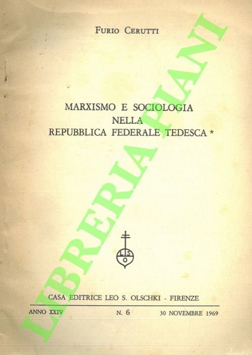 Marxismo e sociologia nella Repubblica Federale Tedesca.