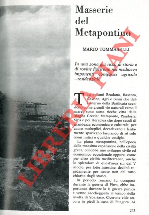 Masserie del Metapontino.