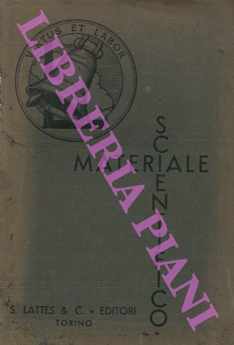 Materiale scientifico. Catalogo generale n° 58.