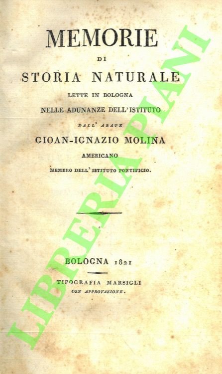 Memorie di storia naturale lette in Bologna nelle adunanze dell'Istituto.