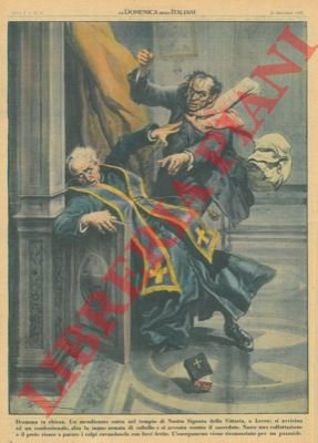 Mendicante entra nel tempio di Nostra Signora della Vittoria, a …