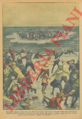 Mentre migliaia di persone pattinavano nell'Ore Sund (Danimarca), un grande …