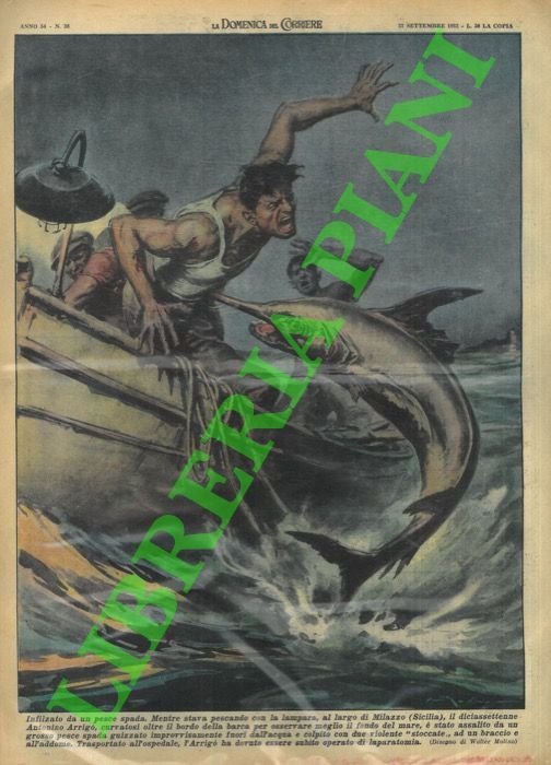 Mentre pescava con la lampara, al largo di Milazzo, giovane …