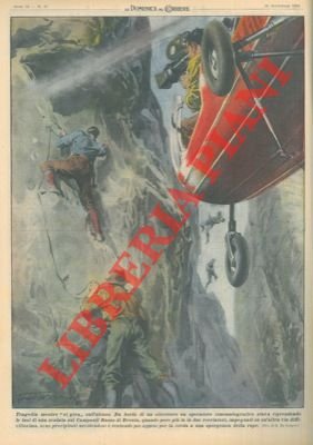 Mentre un operatore cinematografico riprende le fasi di una scalata, …