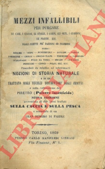 Mezzi infallibili per purgare le case, i granai, le stalle, …