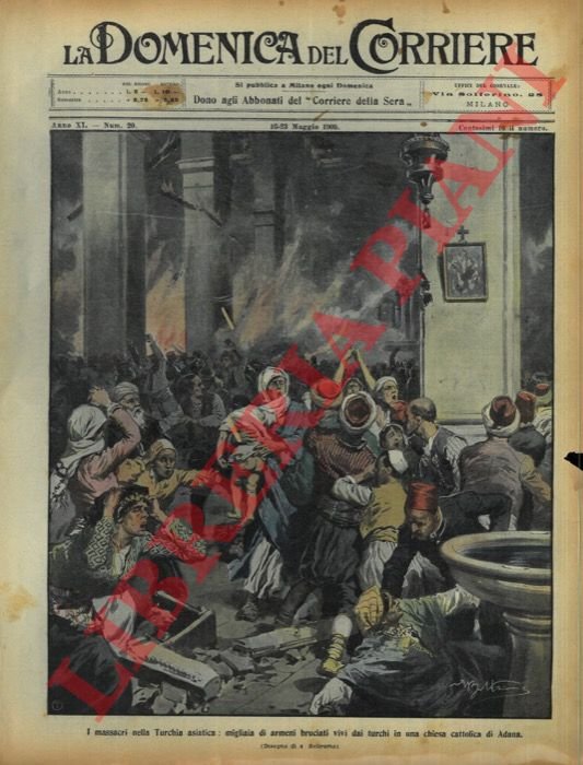 Migliaia di armeni bruciati vivi dai turchi in una chiesa …