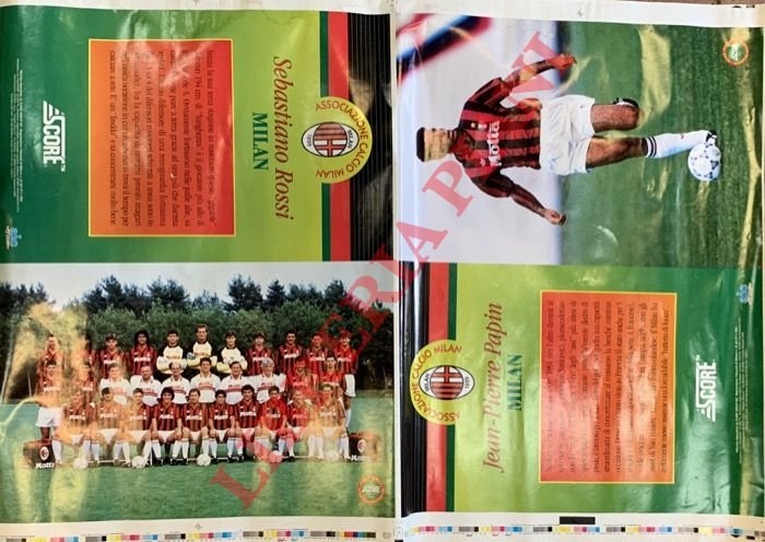 Milan. Mauro Tassotti - Jean Pierre Papin - Sebastiano Rossi …