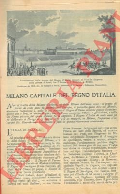 Milano capitale del Regno d'Italia.