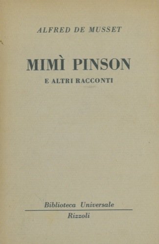Mimì Pinson e altri racconti