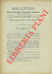 Missione zoologica del Dott. E. Festa in Cirenaica, I. Uccelli.