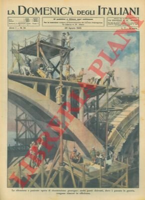 Molti ponti distrutti, dove é passata la guerra, vengono rimessi …