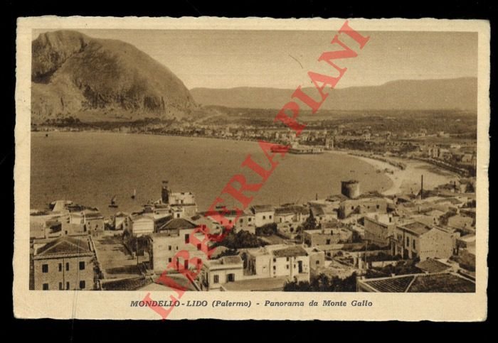 Mondello Lido (Palermo). Panorama da Monte Gallo.