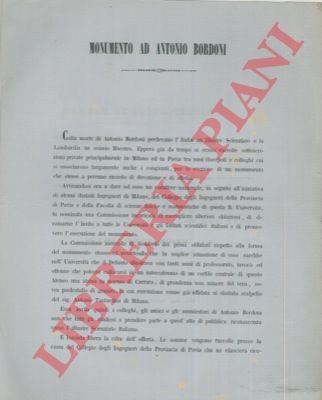 Monumento ad Antonio Bordoni.