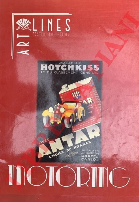 Motoring. Art lines poster collection.
