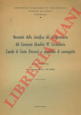 Necessità della classifica del comprensorio del Consorzio Idraulico VI° Circondario …