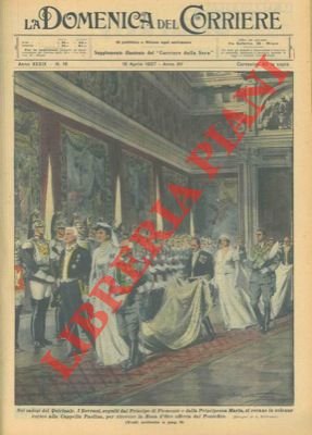 Nei saloni del Quirinale. I Sovrani, seguiti dal Principe di …