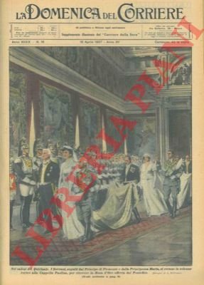 Nei saloni del Quirinale. I Sovrani, seguiti dal Principe di …