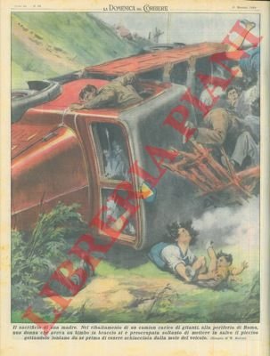 Nel ribaltamento di un camion carico di gitanti, donna che …