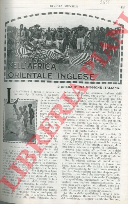 Nell'Africa Orientale Inglese.