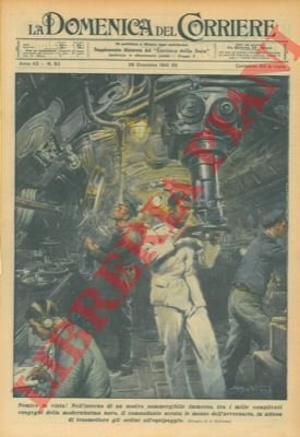 Nell'interno di un nostro sommergibile immerso, il comandante scruta le …