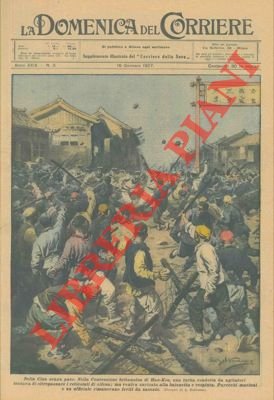 Nella Concessione britannica di Han - Kou, una turba condotta …