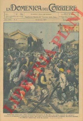 Nella Concessione britannica di Han - Kou, una turba condotta …