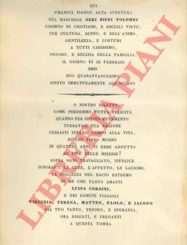 Neri Biffi Tolomei, Marchese.