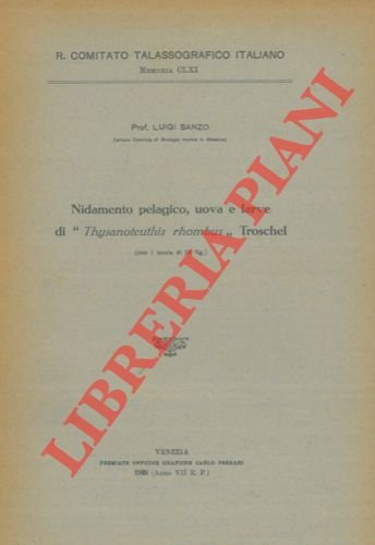 Nidamento pelagico, uova e larve di "Thysanoteuthis rhombus" Troschel.