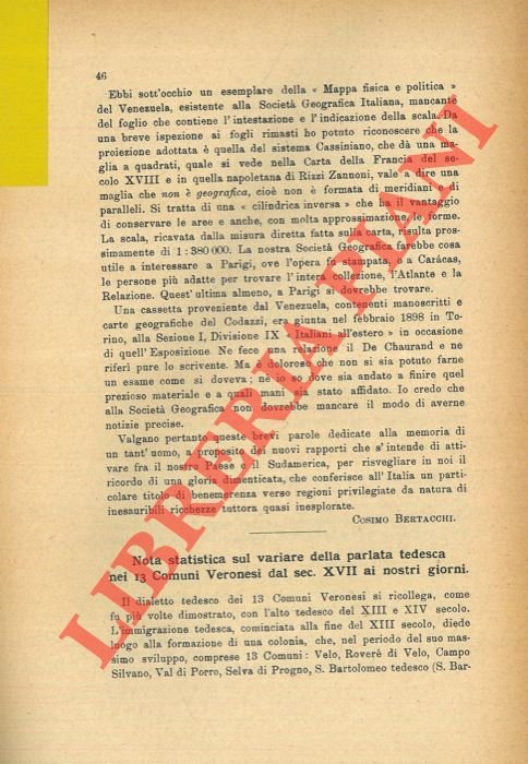 Nota statistica sul variare della parlata tedesca nei 13 Comuni … | Immagine Gallery 2